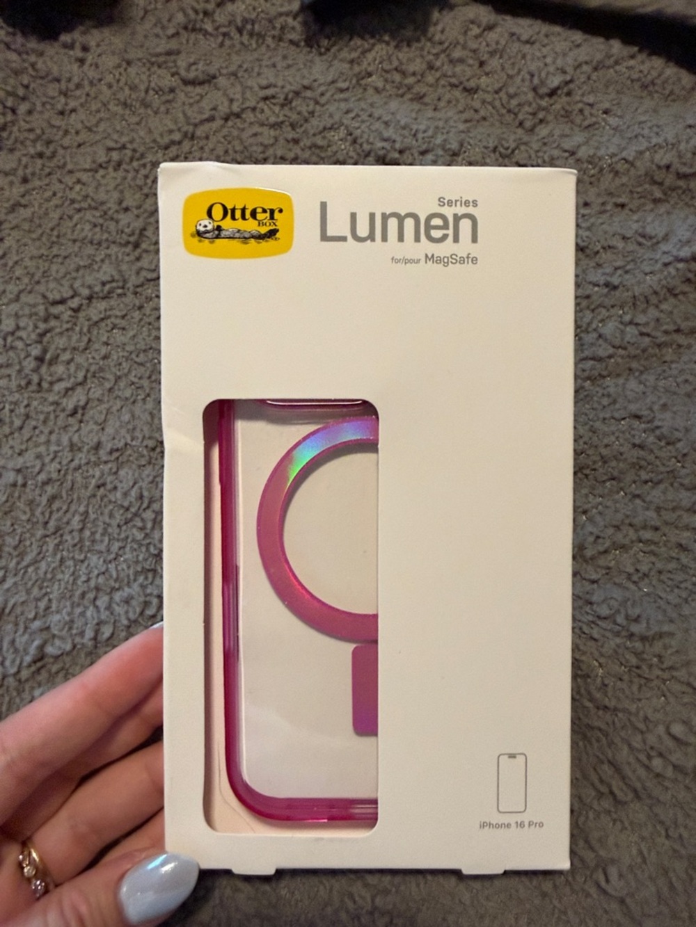 OtterBox Lumen MagSafe Case for iPhone 16 Pro - Iridescent Pink